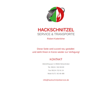 Tablet Screenshot of hackschnitzelservice.de